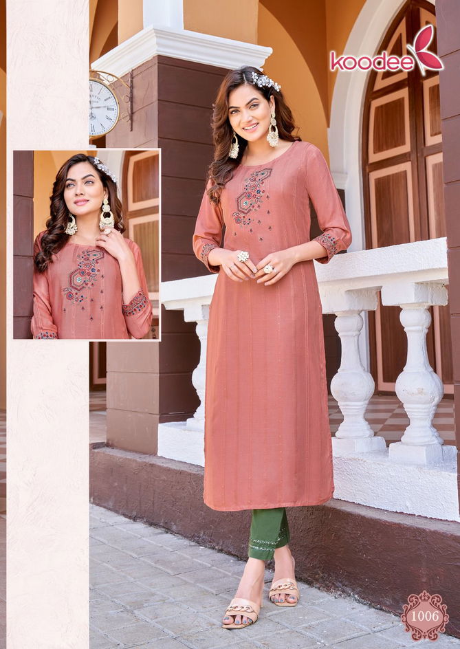 Koodee Naveli Vol 1 Ethnic Wear Wholesale Kurtis With Bottom Catalog